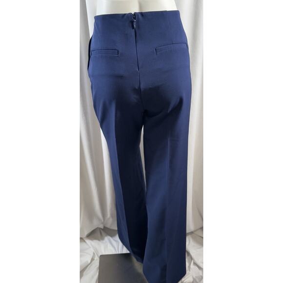eva mendes Wide Leg Sailor Trousers Blue 8 Academia career 74-22 - Picture 15 of 16